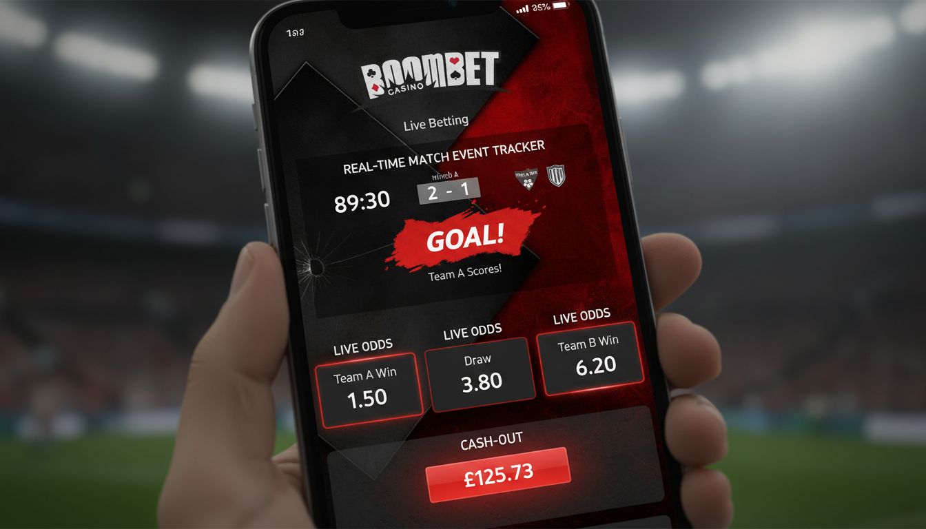 live match tracker with shifting odds and cash-out option on mobile