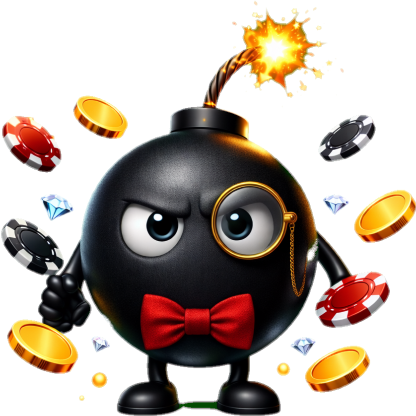 BoomBet app interface showcasing game selection and bonus offers